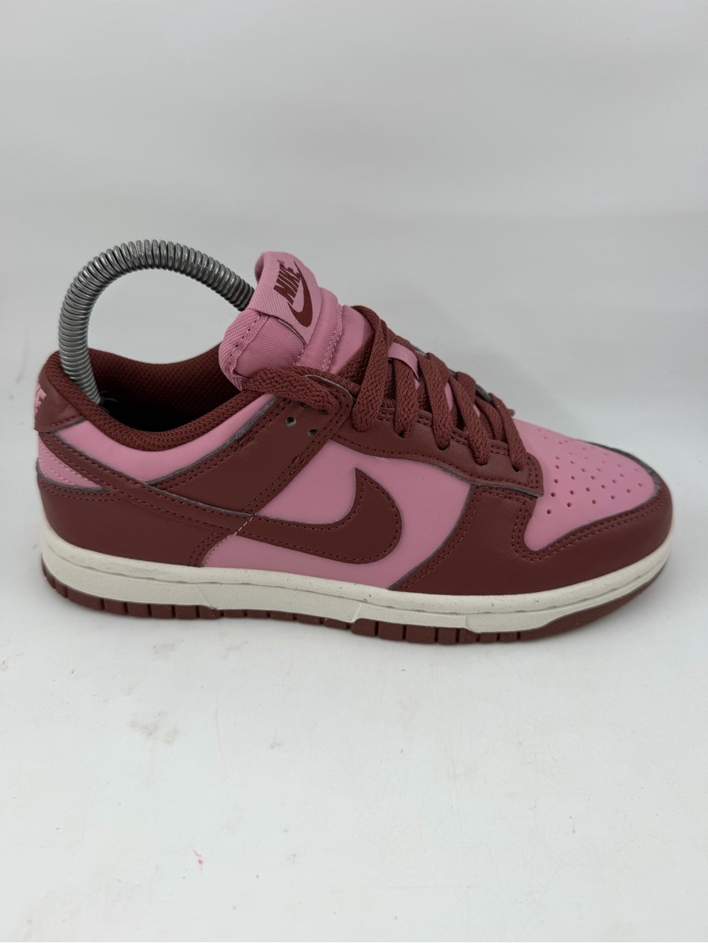 Nike Women’s Dunk Low -SZ 6- Next Nature Brown Pink Basketball Shoes Lace-Up